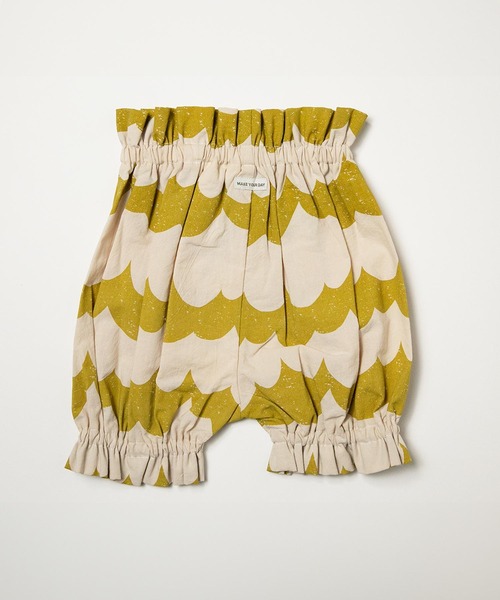 MAKE YOUR DAY（メイクユアデイ）の「なみなみ柄ベビーパンツ（その他ベビーウェア・キッズ・ブラック/イエロー・70-90cm）」の5枚目の写真