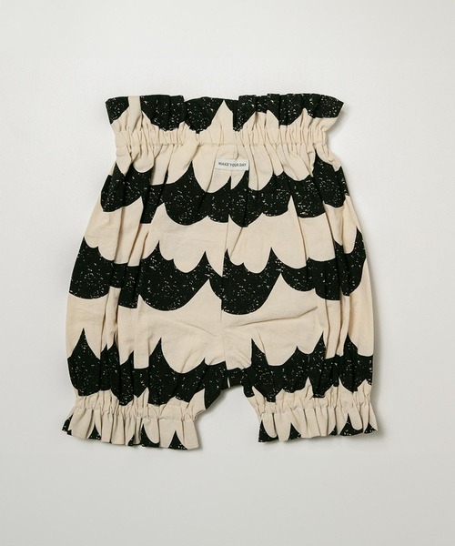 MAKE YOUR DAY（メイクユアデイ）の「なみなみ柄ベビーパンツ（その他ベビーウェア・キッズ・ブラック/イエロー・70-90cm）」の3枚目の写真