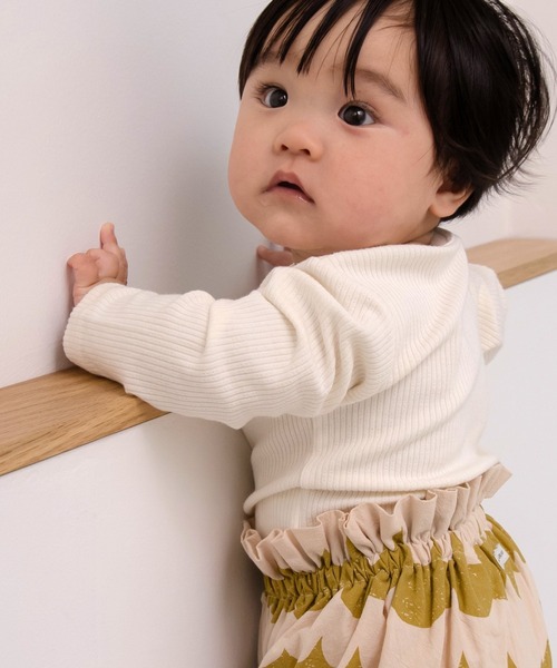 MAKE YOUR DAY（メイクユアデイ）の「なみなみ柄ベビーパンツ（その他ベビーウェア・キッズ・ブラック/イエロー・70-90cm）」の6枚目の写真