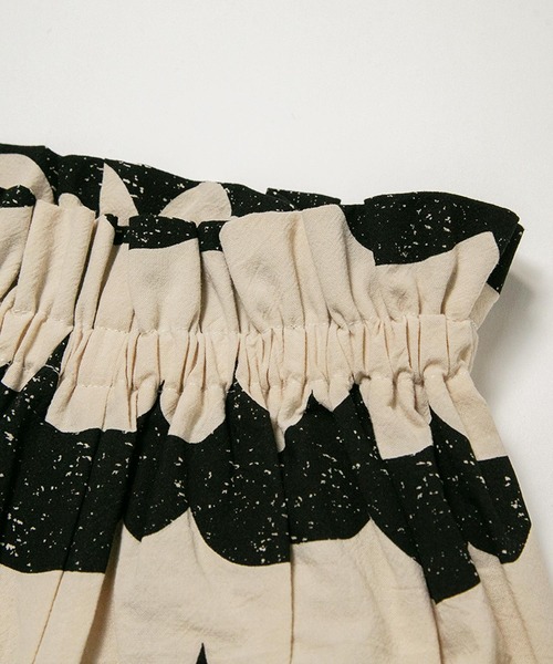 MAKE YOUR DAY（メイクユアデイ）の「なみなみ柄ベビーパンツ（その他ベビーウェア・キッズ・ブラック/イエロー・70-90cm）」の9枚目の写真