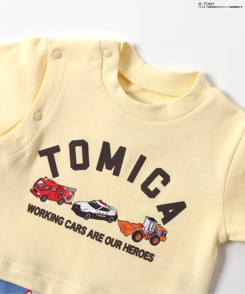 BREEZE（ブリーズ）の「【リンク】TOMICA カバーオール（ロンパース・キッズ・チャコール/イエロー/アイボリー・60/70/80）」の13枚目の写真