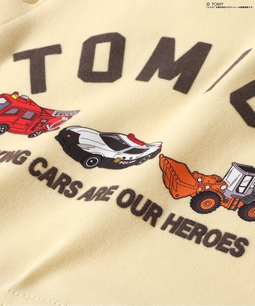 BREEZE（ブリーズ）の「【リンク】TOMICA カバーオール（ロンパース・キッズ・チャコール/イエロー/アイボリー・60/70/80）」の14枚目の写真