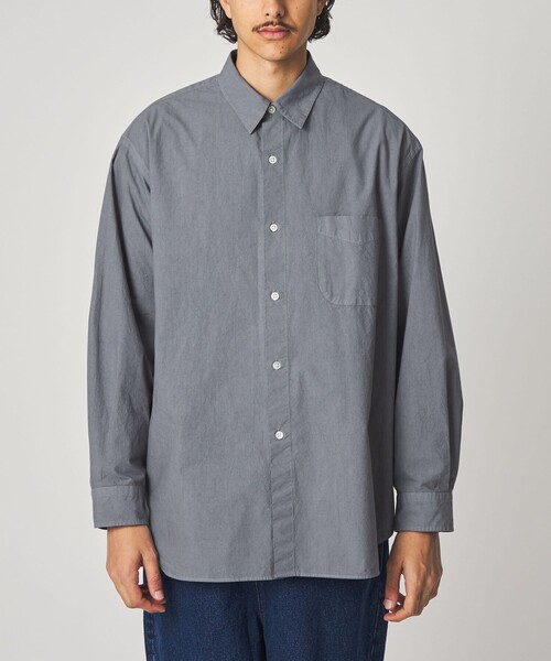 Steven Alan（スティーブンアラン）の「＜Steven Alan＞ ガーメントダイ ポプリン レギュラーカラー シャツ LOOSE（シャツ/ブラウス・メンズ・オリーブ/ナチュラル/コバルトブルー・S/M/L/XL）」の13枚目の写真