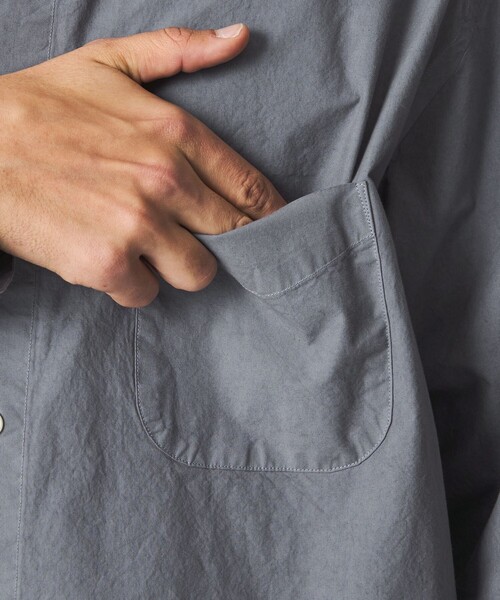 Steven Alan（スティーブンアラン）の「＜Steven Alan＞ ガーメントダイ ポプリン レギュラーカラー シャツ LOOSE（シャツ/ブラウス・メンズ・オリーブ/ナチュラル/コバルトブルー・S/M/L/XL）」の20枚目の写真