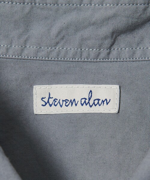 セール】＜Steven Alan＞ ガーメントダイ ポプリン レギュラーカラー