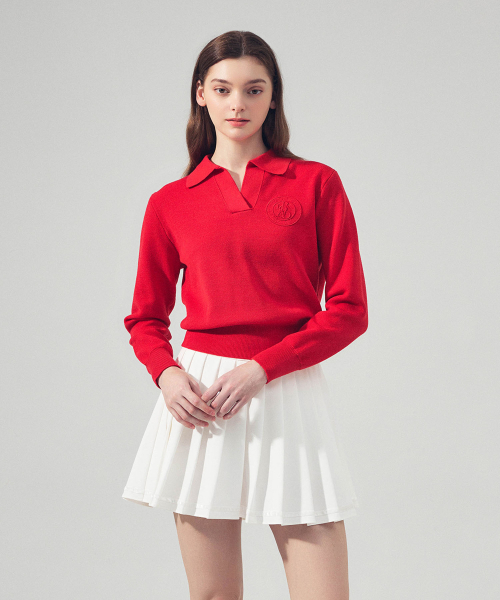 LORDLOAR（ロードロアル）の「シグニチャーカラー長袖ニットRED（ニット/セーター・レディース・その他・SMALL/MEDIUM/LARGE）」の3枚目の写真
