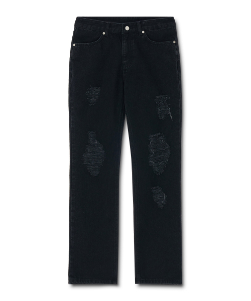 MICHIKO LONDON(ミチコ ロンドン)の「ローライズブーツカットデニムパンツブラック(デニムパンツ・レディース・その他・SMALL/MEDIUM)」の2枚目の写真