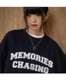 BUBBLPIECE（バブルピース）の「Memories Artwork Solid Sweatshirt_Navy（スウェット）」