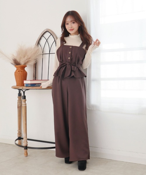 CECIL McBEE(セシルマクビー)の「ツイルビスチェセットアップ(ワンピース・レディース・ブラウン/チャコールグレー/ブラック/カーキ・MEDIUM/LARGE)」の18枚目の写真