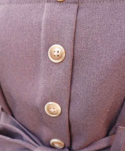 CECIL McBEE(セシルマクビー)の「ツイルビスチェセットアップ(ワンピース・レディース・ブラウン/チャコールグレー/ブラック/カーキ・MEDIUM/LARGE)」の22枚目の写真