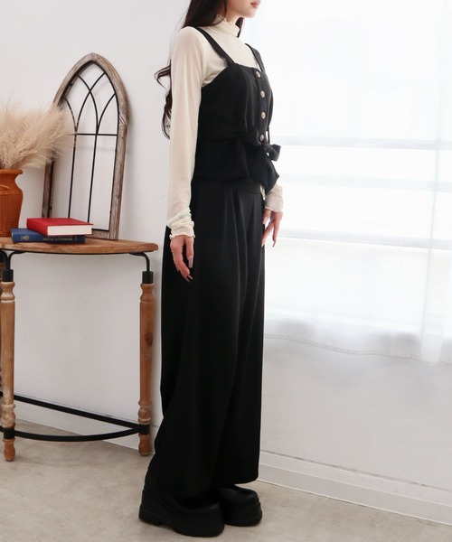 CECIL McBEE(セシルマクビー)の「ツイルビスチェセットアップ(ワンピース・レディース・ブラウン/チャコールグレー/ブラック/カーキ・MEDIUM/LARGE)」の9枚目の写真