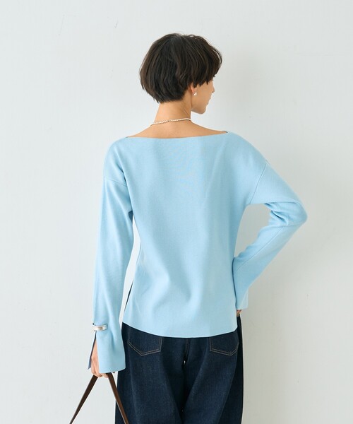 Rouge vif Anna(ルージュヴィフアンナ)の「スムーススリットニットプルオーバー(ニット/セーター・レディース・サックスブルー/グレー/イエロー・フリー)」の20枚目の写真