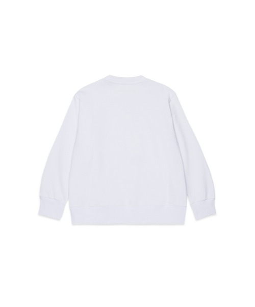 MM6 Maison Margiela(エムエムシックス メゾン マルジェラ)の「キッズ プルオーバースウェット MM6 KID(スウェット・キッズ・ホワイト/グレー/ブラック・10Y/8Y/14Y/16Y/12Y/6Y)」の4枚目の写真