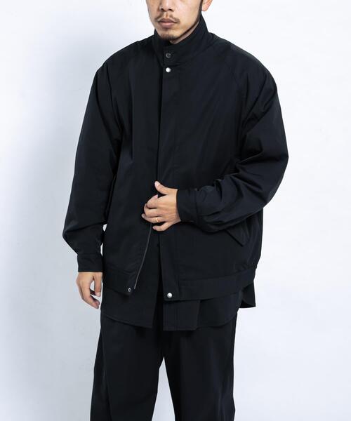 EKAL（エカル）の「SOLOTEXツイルスタンドジャケット（ブルゾン・メンズ・ブラック/ネイビー・MEDIUM/LARGE）」の7枚目の写真