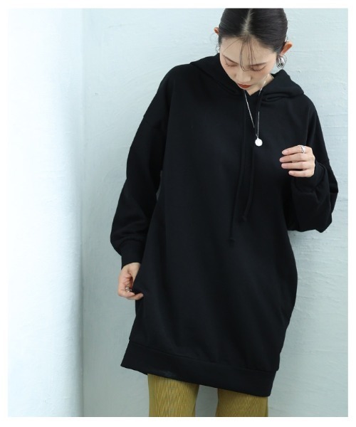 Sawa a la mode(サワアラモード)の「ビッグシルエットフーディートップス(パーカー・レディース・ブラック・FREE)」の9枚目の写真