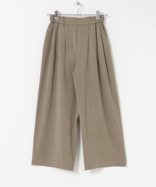 ITEMS URBANRESEARCH（アイテムズ アーバンリサーチ）の「ウールライクイージーパンツ（その他パンツ・レディース・ベージュ/チャコールグレー・FREE）」の17枚目の写真