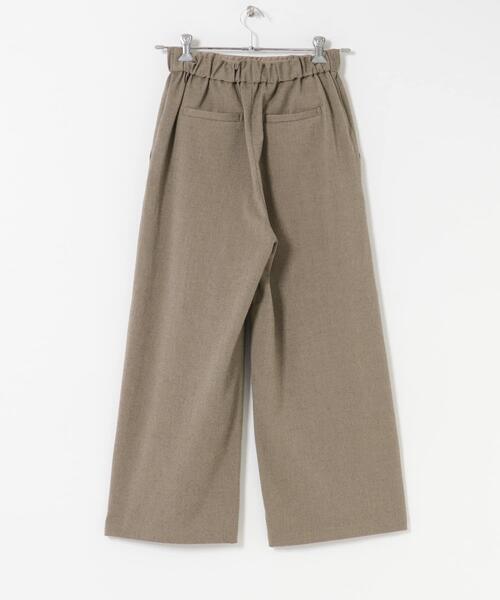 ITEMS URBANRESEARCH（アイテムズ アーバンリサーチ）の「ウールライクイージーパンツ（その他パンツ・レディース・ベージュ/チャコールグレー・FREE）」の3枚目の写真