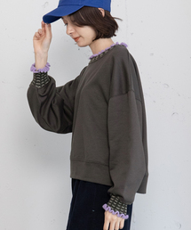 POU DOU DOU（プードゥドゥ）の「ニット付属使いトレーナー（スウェット）」