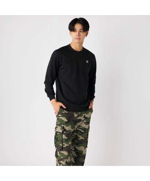 FILA(フィラ)の「FILA フィラ ワンポイント スウェット トレーナー(スウェット・メンズ・ブラック/ホワイト/ネイビー・LL/M/L)」の9枚目の写真
