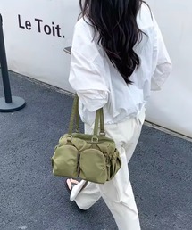 enlit（エンリット）の「【 enlit / エンリット 】 ダブルポケット ショルダーバッグ（ショルダーバッグ）」