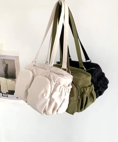 enlit(エンリット)の「【 enlit / エンリット 】 ダブルポケット ショルダーバッグ(ショルダーバッグ・レディース・アイボリー/ブラック/カーキ・FREE)」の2枚目の写真