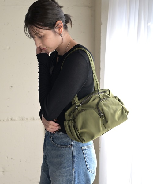 enlit(エンリット)の「【 enlit / エンリット 】 ダブルポケット ショルダーバッグ(ショルダーバッグ・レディース・アイボリー/ブラック/カーキ・FREE)」の15枚目の写真