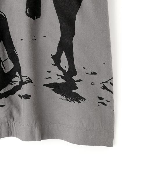 Schott(ショット)の「Schott/ショット/BEACH GIRLS RAYON SHIRT/ビーチガール レーヨンシャツ(シャツ/ブラウス・メンズ・チャコールグレー/イエロー・M/L/XL/2XL)」の9枚目の写真