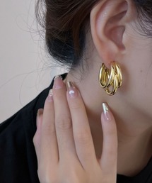 【tood.】3連フープピアス
