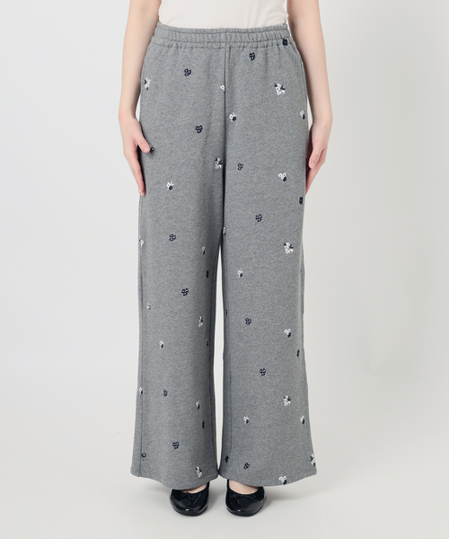 U by SPICK&SPAN(ユーバイスピックアンドスパン)の「ルーズストレート刺繍スウェットパンツ(スウェットパンツ・レディース・チャコールグレー・38/36)」の17枚目の写真