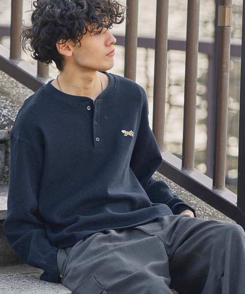 PENNEYS/ぺニーズ 別注 THE FOX ロゴ ワンポイント刺繍 オーバーサイズ