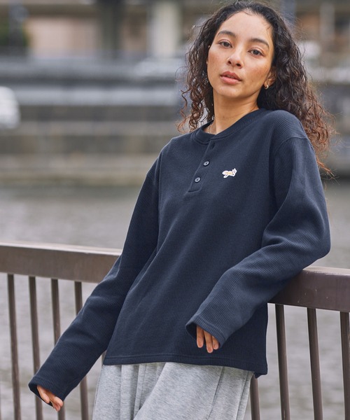 【新品未使用】PORT BY ARK☆ウールT ヘンリーネック☆1☆黒 Half Zip Knit | PORT BY ARK(ポートバイアーク) / トップス ニット
