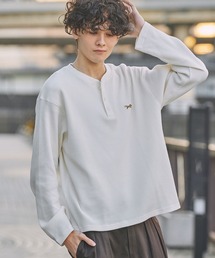 セール】Tシャツ/カットソー（ホワイト/白色系・ヘンリーネック