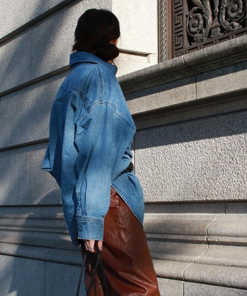 Scrap Book（スクラップブック）の「【upper hights】THE MORGAN（シャツ/ブラウス・レディース・ブルー・1）」の3枚目の写真