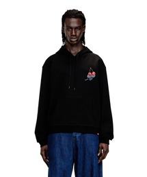 メンズ ルーズフィット プルオーバーパーカー S-MACS-HOOD-OD