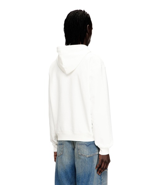 DIESEL(ディーゼル)の「メンズ パーカー SV-S-NORM-HOOD-CHER(パーカー・メンズ・ホワイト系その他/ブラック系その他・MEDIUM/SMALL/LARGE/X-LARGE)」の3枚目の写真