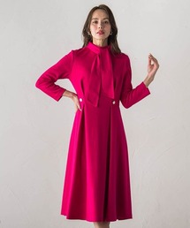 Viaggio Blu | 【WEB限定カラーあり/新色追加】ルミナリー圧縮スムースワンピース(ワンピース)