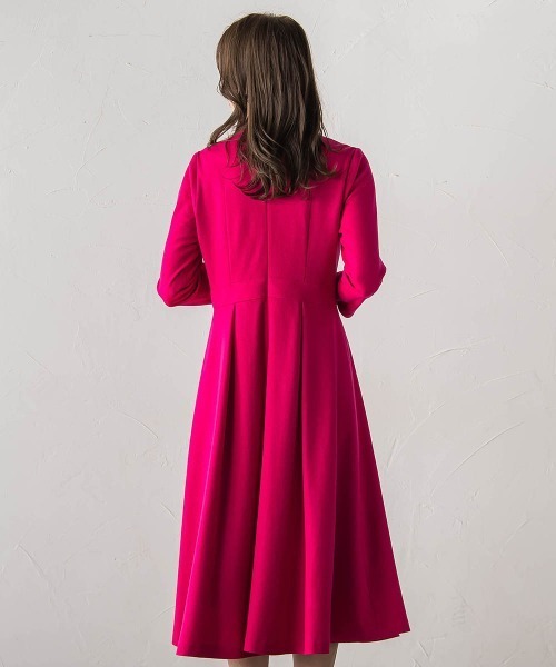 Viaggio Blu（ビアッジョブルー）の「【WEB限定カラーあり/新色追加】ルミナリー圧縮スムースワンピース（ワンピース・レディース・ピンク・M）」の5枚目の写真