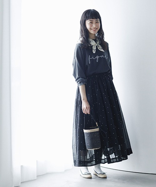 studio CLIP（スタディオクリップ）の「《natural by clip》フレンチリネンジャケット×スカート[プチサイズあり]（スーツセット・レディース・ブラック/ベージュ・FREE/PF）」の9枚目の写真