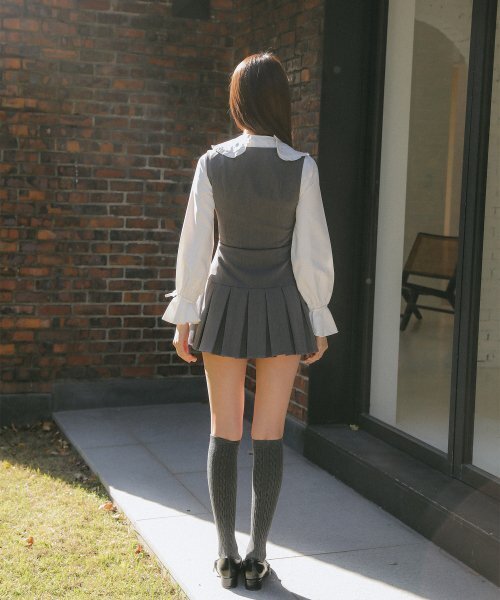 HYBERNAT(ハイバーナット)の「プリーツスカートスリムベストワンピースグレー(ワンピース・レディース・その他・SMALL/MEDIUM/LARGE)」の18枚目の写真