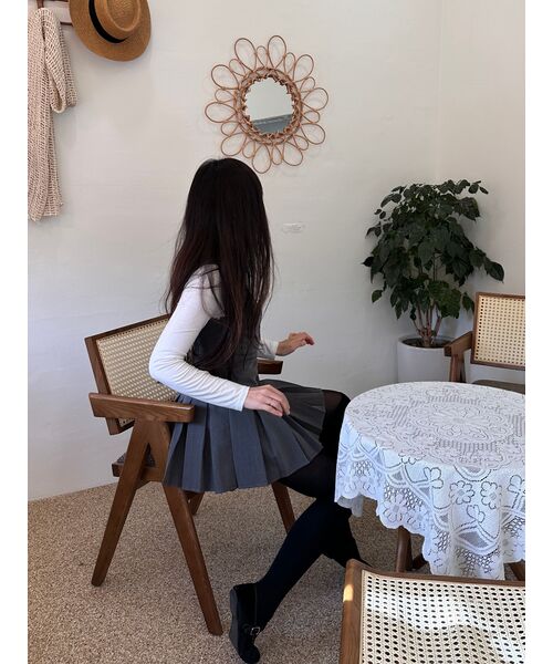 HYBERNAT(ハイバーナット)の「プリーツスカートスリムベストワンピースグレー(ワンピース・レディース・その他・SMALL/MEDIUM/LARGE)」の10枚目の写真