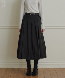 MARROT（マロット）の「ツーウェイプリーツロングスカート_ブラック（スカート）」