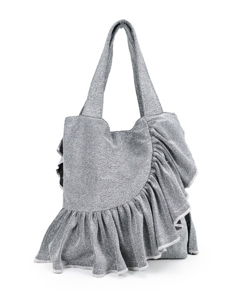 T・S・L（ティーエスエル）の「ラメフリルトートバッグ（トートバッグ・レディース・シルバー/ブラック/ライトベージュ・FREE）」の12枚目の写真