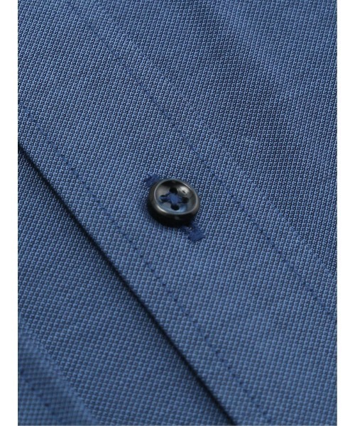 m.f.editorial(エムエフエディトリアル)の「ワイシャツ メンズ ストレッチ イージーアイロン 綿混 スナップダウン 長袖 ビジネス ドレス NEWスタンダードフィット(ビジネスシャツ・メンズ・ブルー・首回り37cm-裄丈80cm/首回り39cm-裄丈80cm/首回り39cm-裄丈84cm/首回り43cm-裄丈86cm/首回り45cm-裄丈86cm/首回り41cm-裄丈82cm/首回り41cm-裄丈86cm/首回り43cm-裄丈82cm)」の5枚目の写真