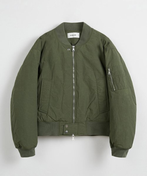KIIMUIR(キミュア)の「ワックスパディッドショートボンバージャケット_カーキ(ブルゾン・レディース・その他・LARGE/MEDIUM)」の1枚目の写真