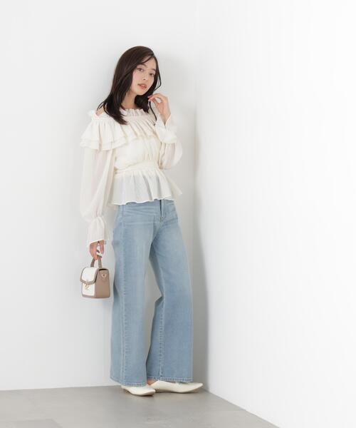 a/mie(アミー)の「<a>ワイドデニム / 1216139200(デニムパンツ・レディース・ブルー/ネイビー・SMALL/MEDIUM/P/S/PSS)」の12枚目の写真