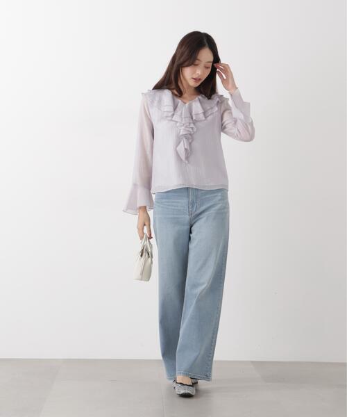 a/mie(アミー)の「<a>ワイドデニム / 1216139200(デニムパンツ・レディース・ブルー/ネイビー・SMALL/MEDIUM/P/S/PSS)」の16枚目の写真