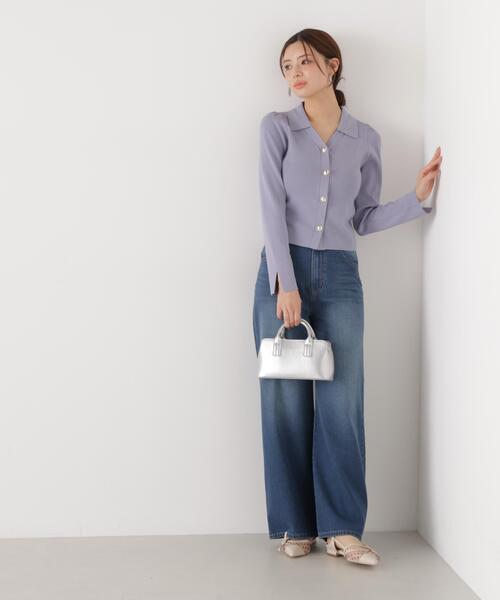 a/mie（アミー）の「＜ａ＞ワイドデニム / 1216139200（デニムパンツ・レディース・ブルー/ネイビー・SMALL/MEDIUM/P/S/PSS）」の7枚目の写真
