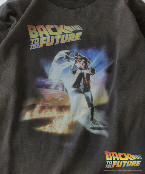 JOURNAL STANDARD relume(ジャーナルスタンダード レリューム)の「BACK TO THE FUTURE 別注 ダメージ加工 ロングスリーブ T(Tシャツ/カットソー・メンズ・ネイビー/ブラック/チャコールグレー/ライトグレー・MEDIUM/LARGE)」の13枚目の写真