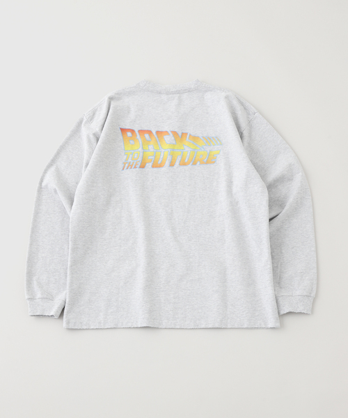 JOURNAL STANDARD relume(ジャーナルスタンダード レリューム)の「BACK TO THE FUTURE 別注 ダメージ加工 ロングスリーブ T(Tシャツ/カットソー・メンズ・ネイビー/ブラック/チャコールグレー/ライトグレー・MEDIUM/LARGE)」の11枚目の写真