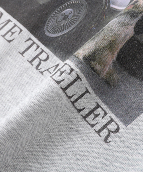 JOURNAL STANDARD relume(ジャーナルスタンダード レリューム)の「BACK TO THE FUTURE 別注 ダメージ加工 ロングスリーブ T(Tシャツ/カットソー・メンズ・ネイビー/ブラック/チャコールグレー/ライトグレー・MEDIUM/LARGE)」の12枚目の写真